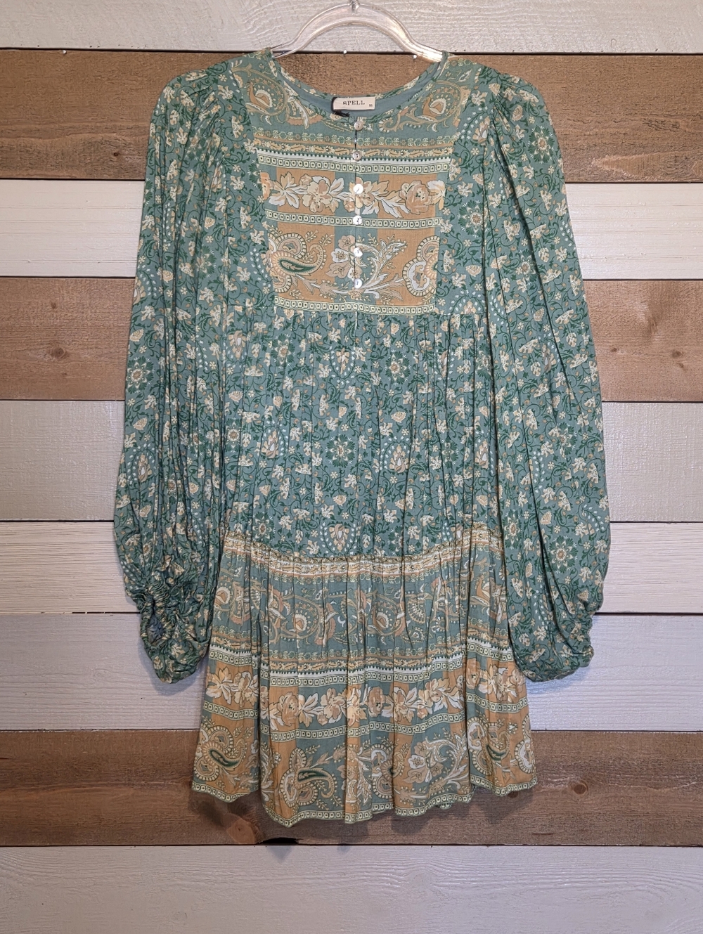 Spell Madame Peacock Mini Dress NWT - Picture 3 of 16